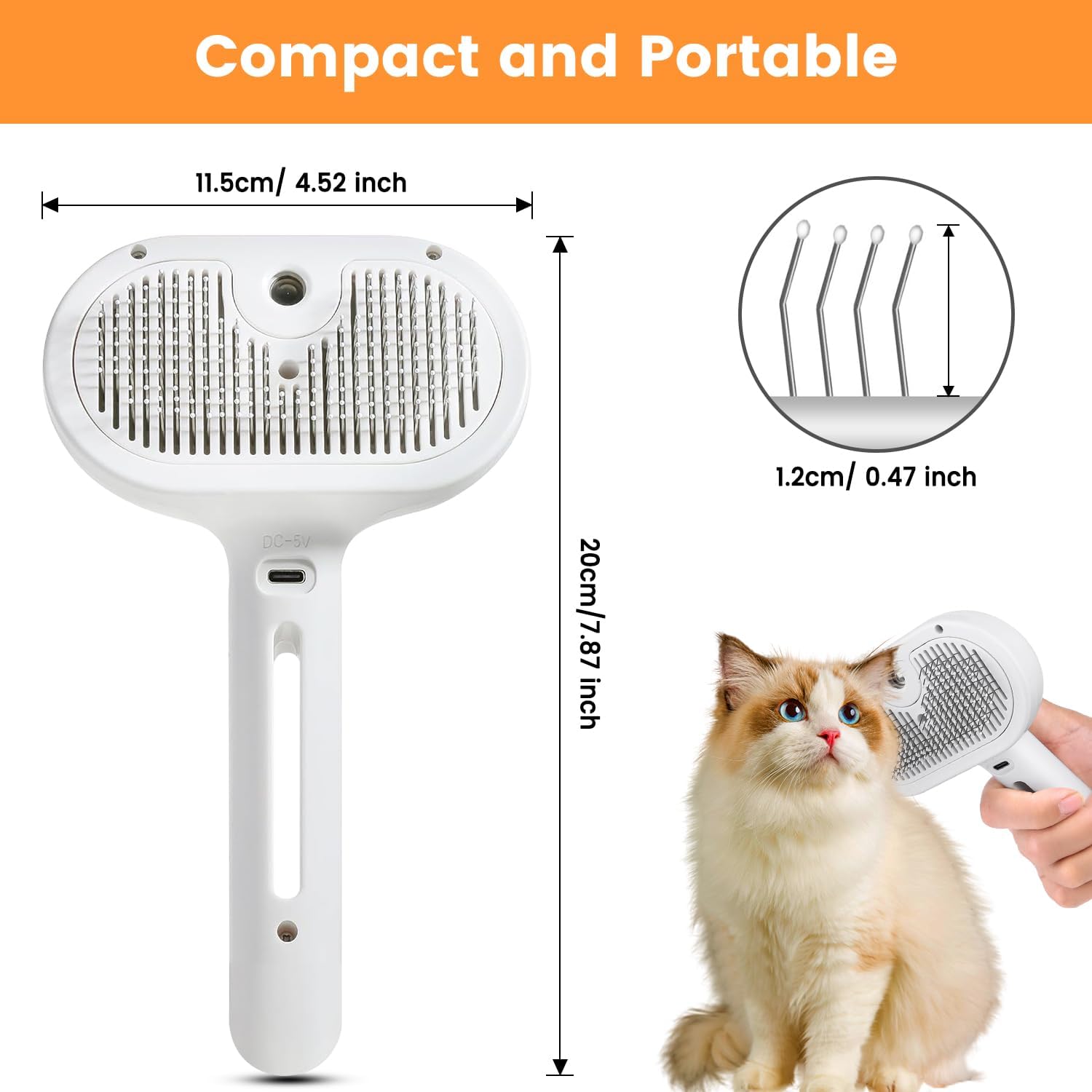 3 In 1 Pet Steam Brush (Dogs and Cats)