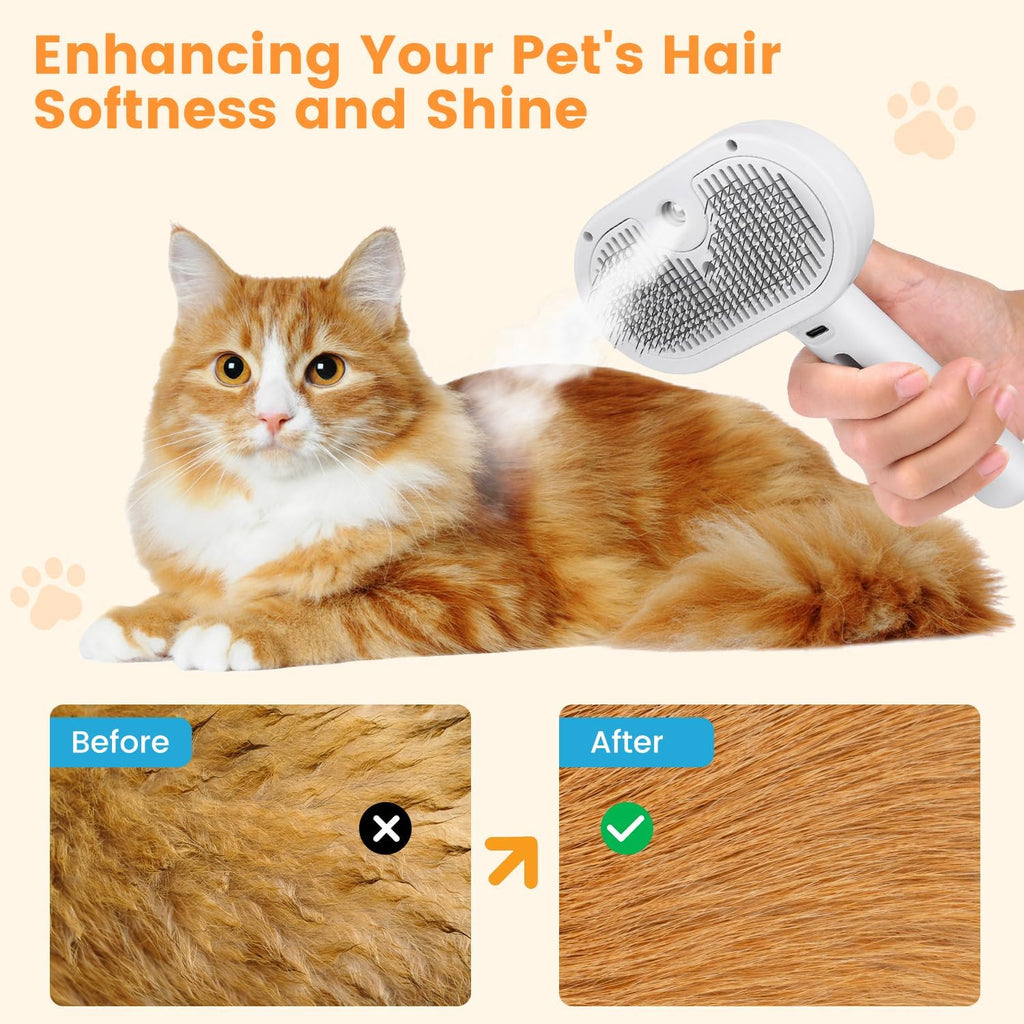 3 In 1 Pet Steam Brush (Dogs and Cats)