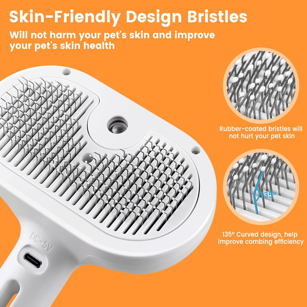 3 In 1 Pet Steam Brush (Dogs and Cats)