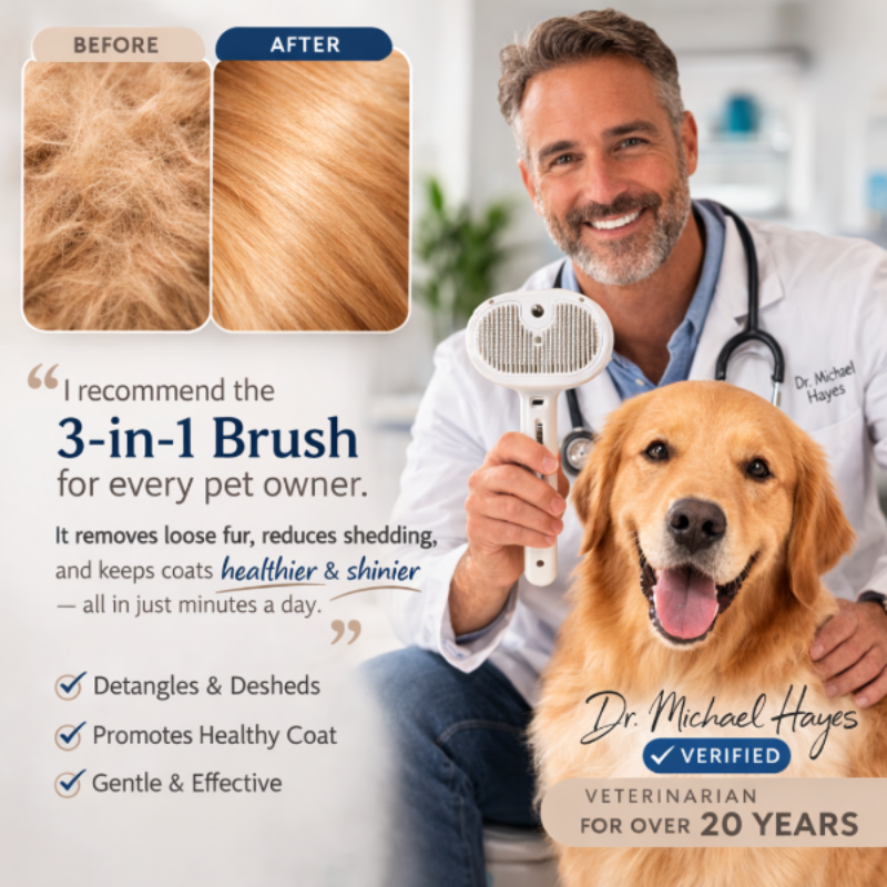 3 In 1 Pet Steam Brush